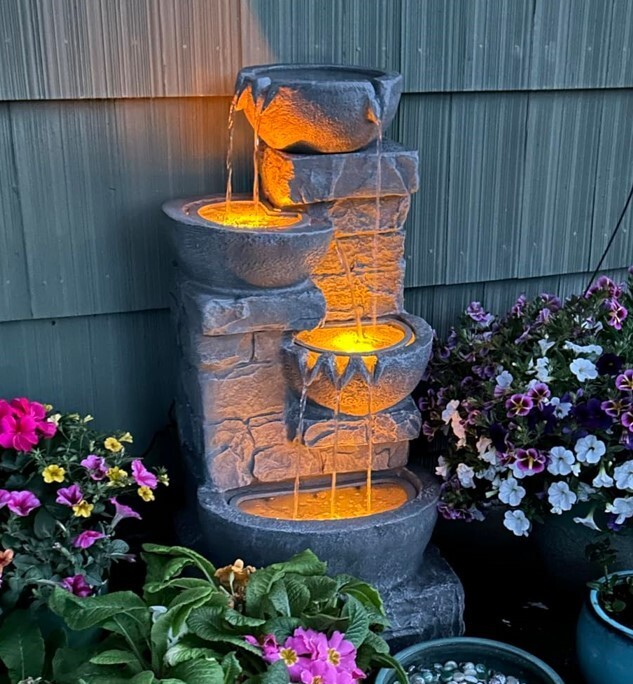 LED Stone Water Fountain